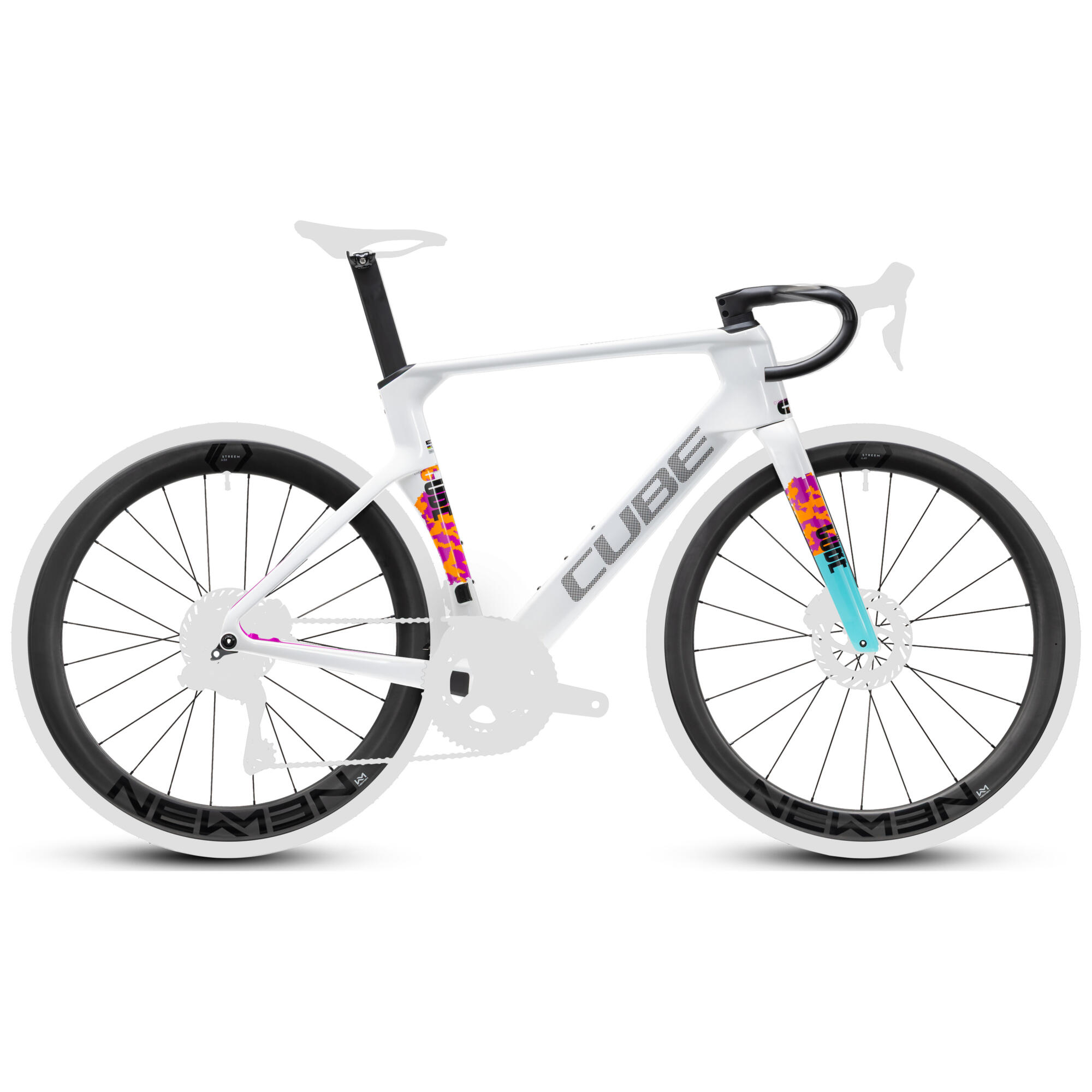 Litening AERO C:68X Frameset graphic'n'white