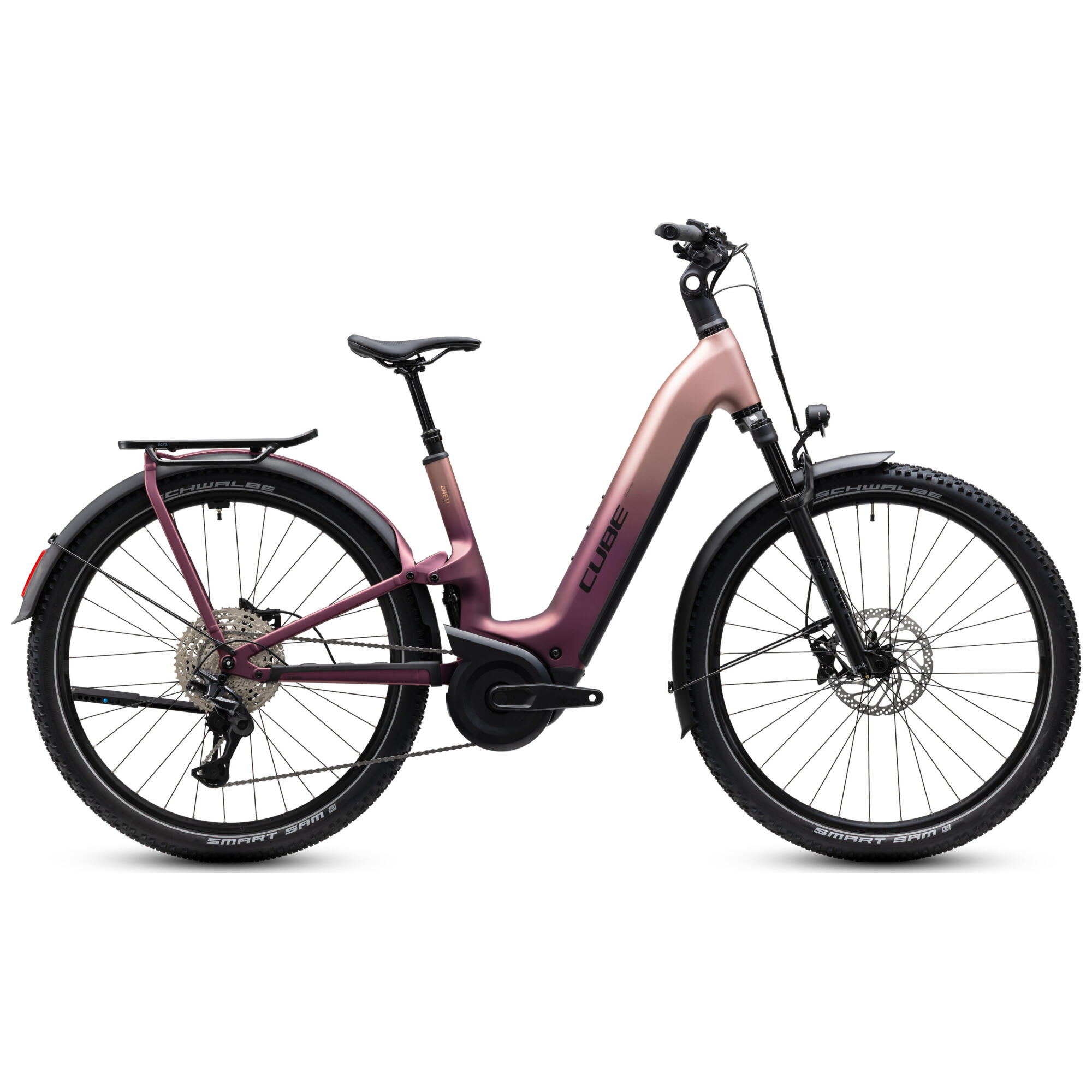 Nuride Hybrid ONE11 HPC SLX 800 Tiefeinstieg mauve'n'black